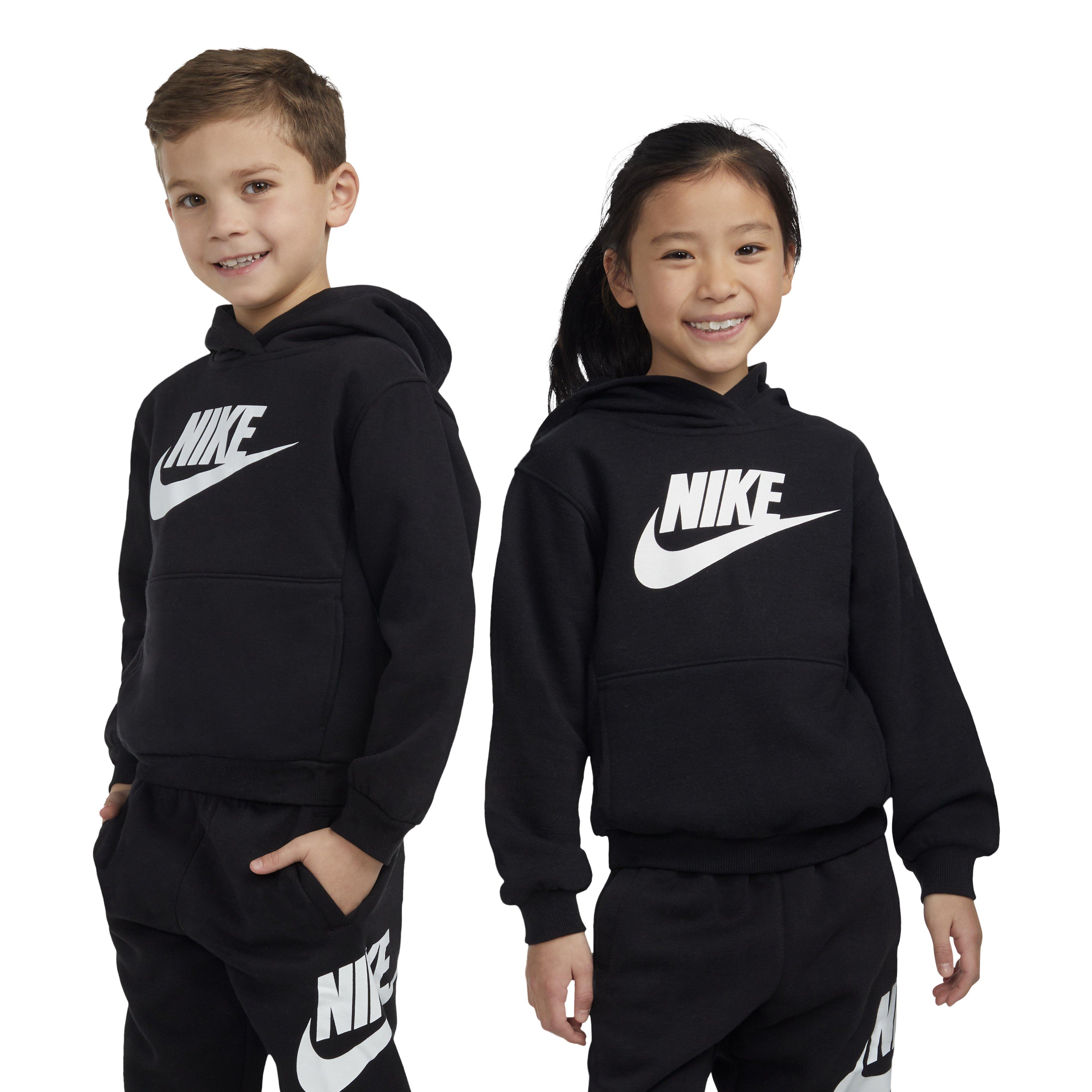 Nike Little Kids' Sportswear Club Fleece HBR Hoodie - Black - BLACK